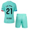 Conjunto (Camiseta+Pantalón Corto) FC Barcelona Frenkie de Jong 21 Tercera Equipación 23-24 - Niño